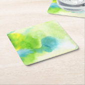 Abstracte waterverf handgeschilderde achtergrond 1 kartonnen onderzetters (Schuin)