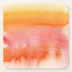 Abstracte waterverf handgeschilderde achtergrond 1 kartonnen onderzetters