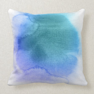 Abstracte waterverf handgeschilderde achtergrond 1 kussen