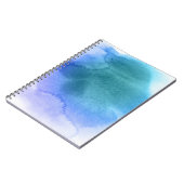 Abstracte waterverf handgeschilderde achtergrond 1 notitieboek (Linkerzijde)