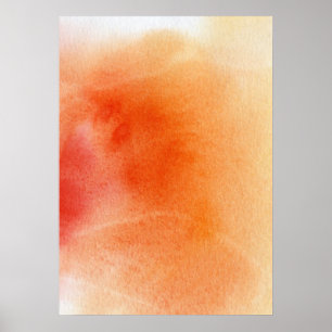 Abstracte waterverf handgeschilderde achtergrond 1 poster