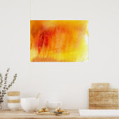 Abstracte waterverf handgeschilderde achtergrond 1 poster (Keuken)