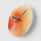 Abstracte waterverf handgeschilderde achtergrond 1 ronde klok (Hoek)