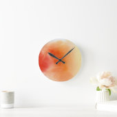 Abstracte waterverf handgeschilderde achtergrond 1 ronde klok (Huis)