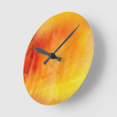 Abstracte waterverf handgeschilderde achtergrond 1 ronde klok (Hoek)