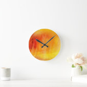 Abstracte waterverf handgeschilderde achtergrond 1 ronde klok (Huis)