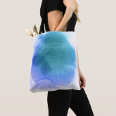 Abstracte waterverf handgeschilderde achtergrond 1 tote bag (Dichtbij)