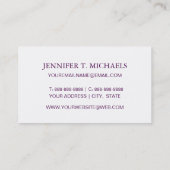 Abstracte waterverf handgeschilderde achtergrond 1 visitekaartje (Achterkant)