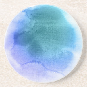 Abstracte waterverf handgeschilderde achtergrond 1 zandsteen onderzetter