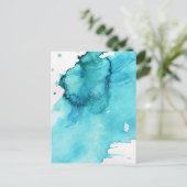 Abstracte waterverf handgeschilderde achtergrond 2 briefkaart (Staand voorkant)