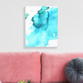 Abstracte waterverf handgeschilderde achtergrond 2 canvas afdruk (Insitu (Woonkamer))