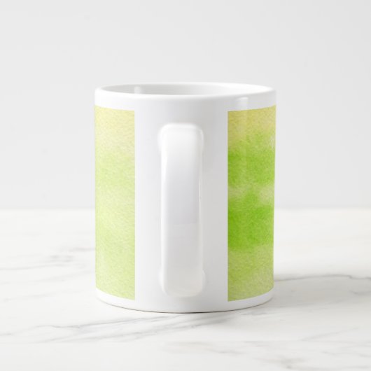 Abstracte waterverf handgeschilderde achtergrond 2 grote koffiekop (Achterkant)