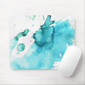 Abstracte waterverf handgeschilderde achtergrond 2 muismat (Met muis)