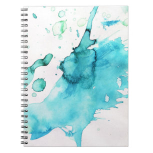 Abstracte waterverf handgeschilderde achtergrond 2 notitieboek