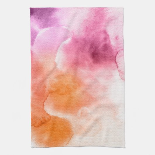 Abstracte waterverf handgeschilderde achtergrond 3 theedoek (Verticaal)