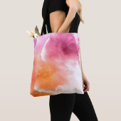 Abstracte waterverf handgeschilderde achtergrond 3 tote bag (Dichtbij)