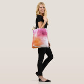 Abstracte waterverf handgeschilderde achtergrond 3 tote bag (Op model)