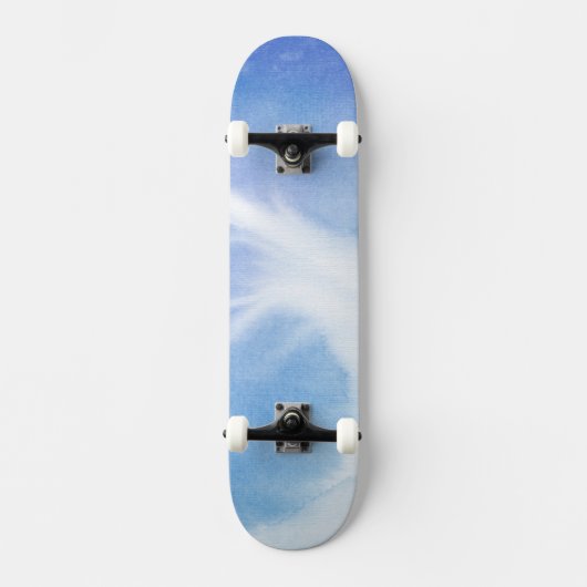 Abstracte waterverf handgeschilderde achtergrond 4 persoonlijk skateboard (Voorkant)