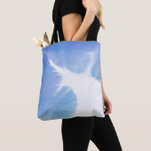 Abstracte waterverf handgeschilderde achtergrond 4 tote bag (Dichtbij)