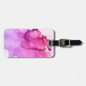 Abstracte waterverf handgeschilderde achtergrond 5 bagagelabel (Voorkant horizontaal)