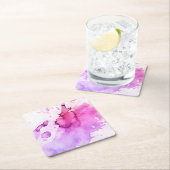 Abstracte waterverf handgeschilderde achtergrond 5 kartonnen onderzetters (Insitu)