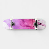 Abstracte waterverf handgeschilderde achtergrond 5 persoonlijk skateboard (Horizontaal)