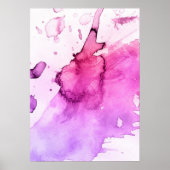Abstracte waterverf handgeschilderde achtergrond 5 poster (Voorkant)