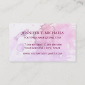 Abstracte waterverf handgeschilderde achtergrond 5 visitekaartje (Achterkant)