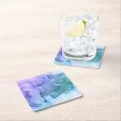 Abstracte waterverf handgeschilderde achtergrond 6 kartonnen onderzetters (Insitu)