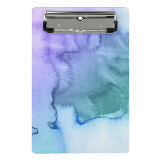 Abstracte waterverf handgeschilderde achtergrond 6 mini klembord (Voorkant)