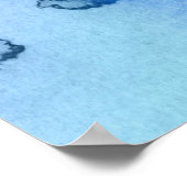 Abstracte waterverf handgeschilderde achtergrond 6 poster (Hoek)