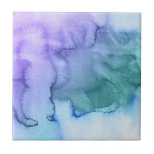 Abstracte waterverf handgeschilderde achtergrond 6 tegeltje