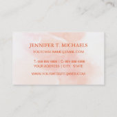 Abstracte waterverf handgeschilderde achtergrond 6 visitekaartje (Achterkant)