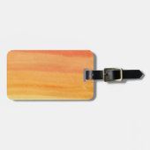 Abstracte waterverf handgeschilderde achtergrond bagagelabel (Voorkant horizontaal)