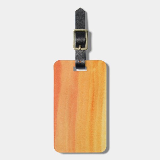 Abstracte waterverf handgeschilderde achtergrond bagagelabel (Voorkant verticaal)