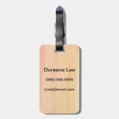 Abstracte waterverf handgeschilderde achtergrond bagagelabel (Achterkant verticaal)