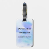 Abstracte waterverf handgeschilderde achtergrond. bagagelabel (Achterkant verticaal)