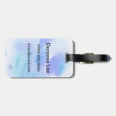 Abstracte waterverf handgeschilderde achtergrond. bagagelabel (Achterkant horizontaal)