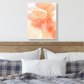 Abstracte waterverf handgeschilderde achtergrond canvas afdruk (Insitu (Slaapkamer))