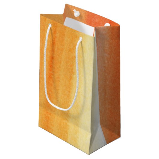 Abstracte waterverf handgeschilderde achtergrond klein cadeauzakje (Voorkant Gekanteld)