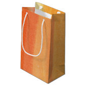 Abstracte waterverf handgeschilderde achtergrond klein cadeauzakje (Achterkant Gekanteld)