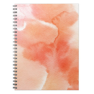 Abstracte waterverf handgeschilderde achtergrond notitieboek
