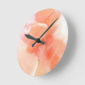 Abstracte waterverf handgeschilderde achtergrond ronde klok (Hoek)