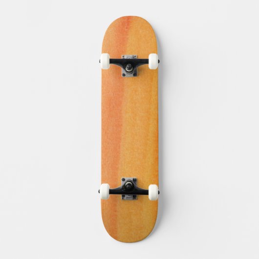 Abstracte waterverf handgeschilderde achtergrond skateboard (Voorkant)