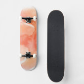 Abstracte waterverf handgeschilderde achtergrond skateboard (Voorkant)