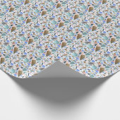 Abstracte waterverf: handgetekende witte achtergro cadeaupapier (Hoek)