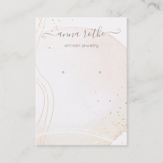 Abstracte Waterverf Handtekening Oorspronkelijk be Visitekaartje (Voorkant)