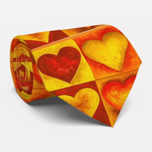Abstracte Waterverf Harde harten Stropdas van de l (Opgerold)