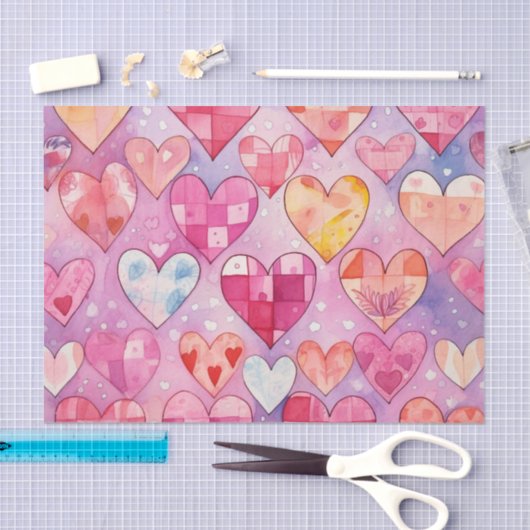 Abstracte Waterverf harten Tissuepapier (Craft)