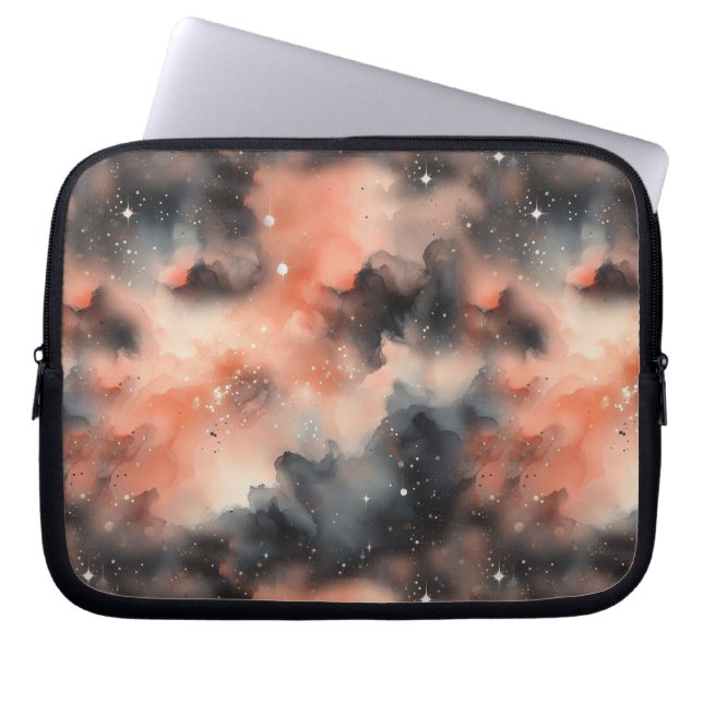 Abstracte Waterverf hemelsymfonie Laptop Sleeve (Voorkant)